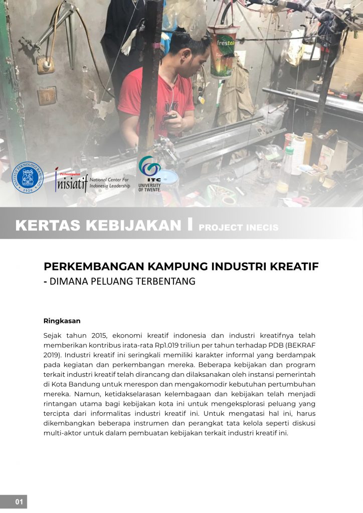Perkembangan Industri Kreatif – Dimana Peluang Terbentang