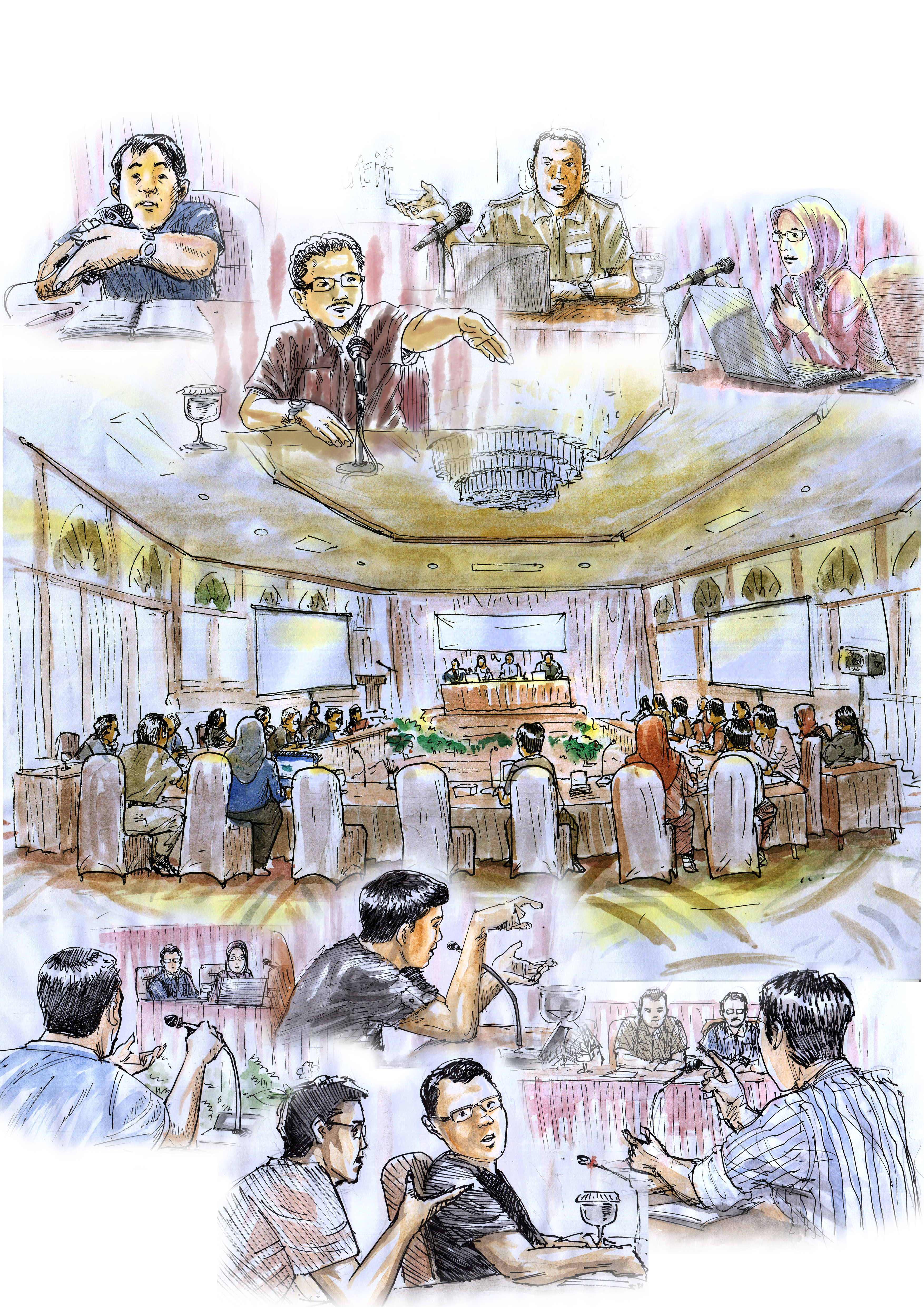 Social Accountability Seminar IllustrationIlustrasi Seminar Akuntabilitas Sosial